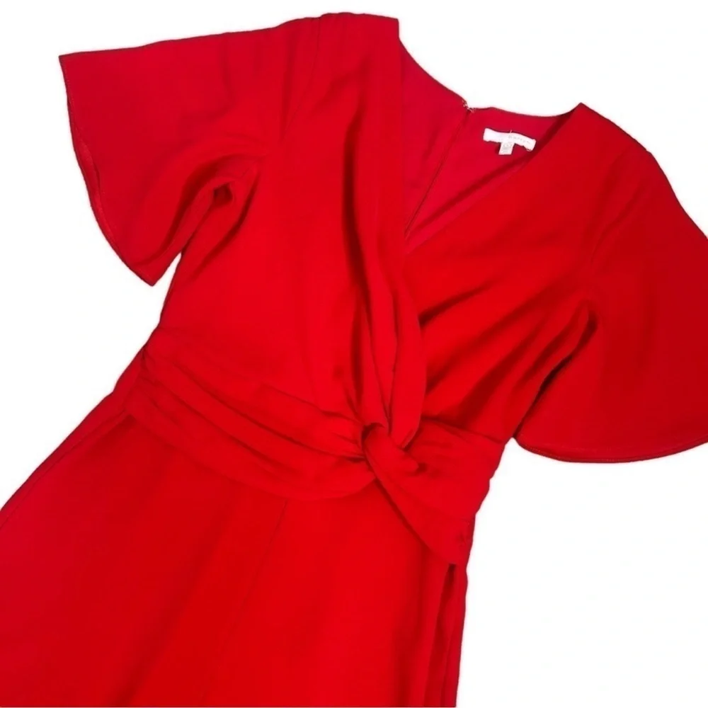 Harlyn Red Front Twist Jumpsuit - Picture 5 of 15